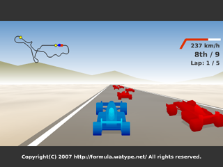 3D Formula Car Racing - Flash 3D Motor Racing Online Game[formula.watype.net]
